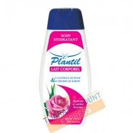 Lait corporel hydratant à l'extrait de rose et beurre de karité (250ml)