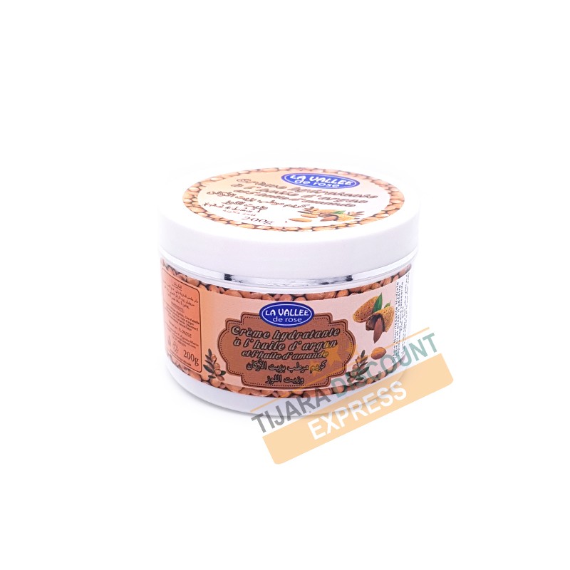 Crème hydratante à l'huile d'argan et l'huile d'amande