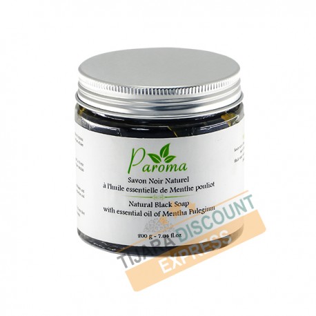 Savon noir naturel à l'huile essentielle de menthe pouliot
