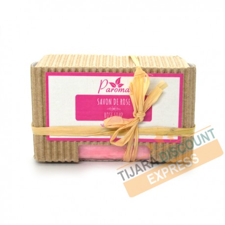 Savon artisanal à l'huile essentielle de rose