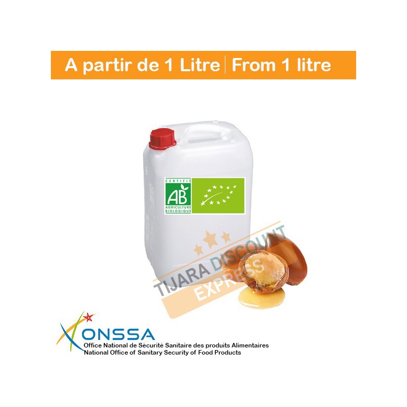 Huile d'argan biologique en vrac