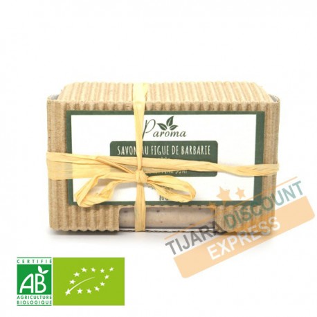 Savon artisanal à l'huile de graines de figue de barbarie bio