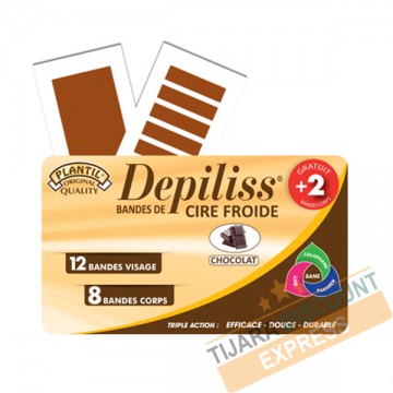 Bande de cire froide (chocolat) Bande de cire froide (chocolat)