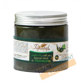 Natural black soap with eucalyptus essential oil