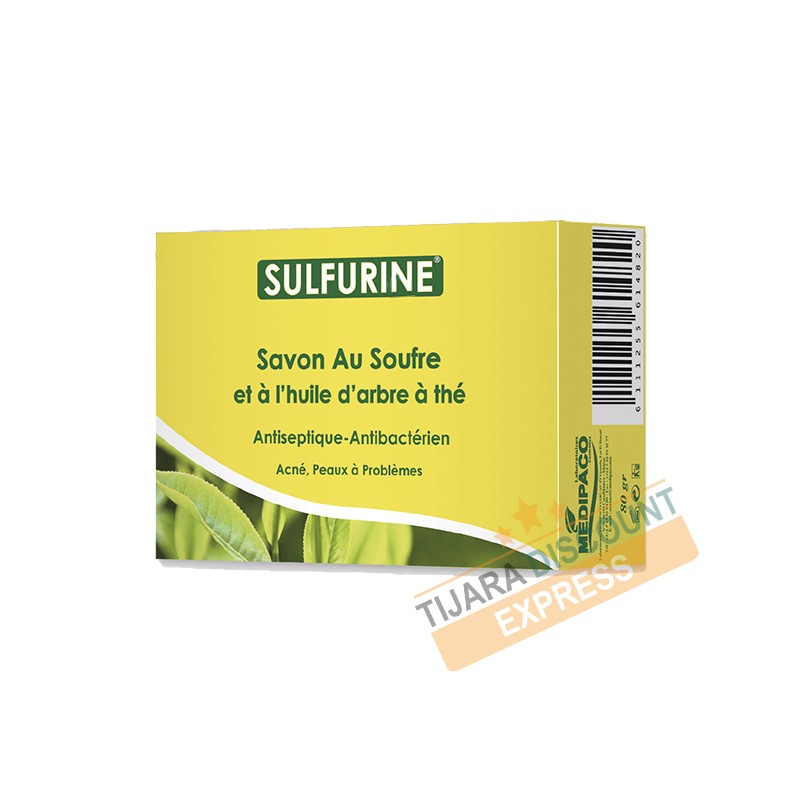 Savon au soufre et à l'huile d'arbre à thé (80 g)