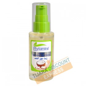 Huile de coco bouteille verre avec spray (40 ml)