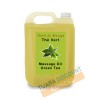 Body massage oil argan oil and green tea in bulk