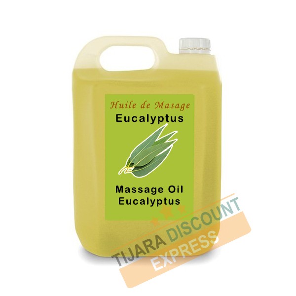 Huile de massage corps huile d'argan et eucalyptus en vrac