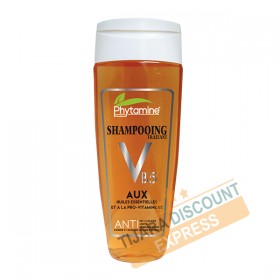 Shampoo treating with essential oils and provitamin B5