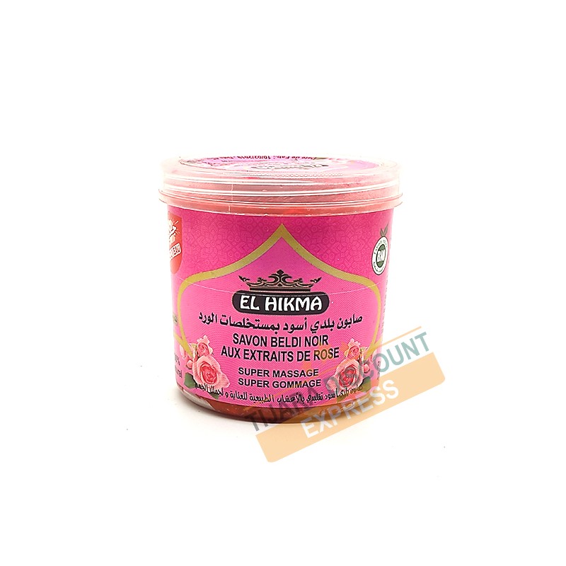 Savon beldi noir aux extraits de rose