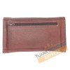 Brown leather coin purse