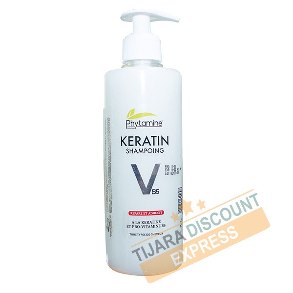 Shampoo with keratin and Pro-Vitamin B5