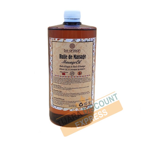 Body massage oil argan oil and orange blossom in bulk