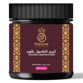 Natural ghassoul cream with rose - Paroma