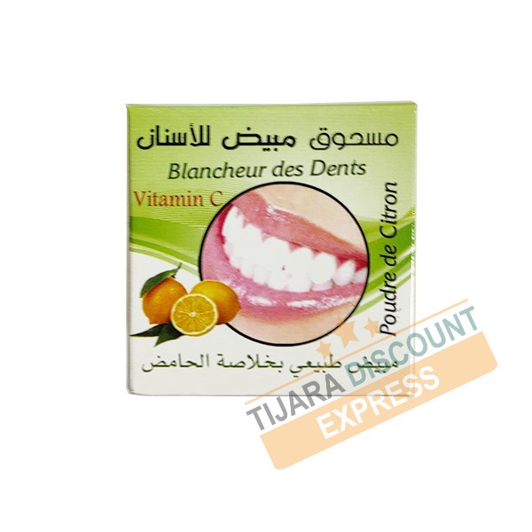 Teeth whitening - lemon powder