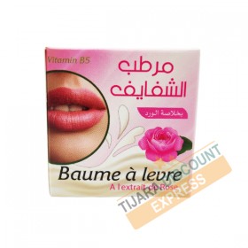 Lip balm with rose extract