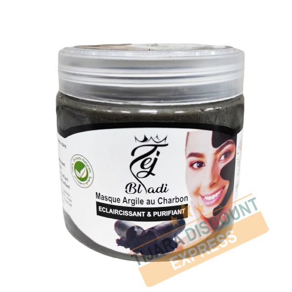 Charcoal clay mask