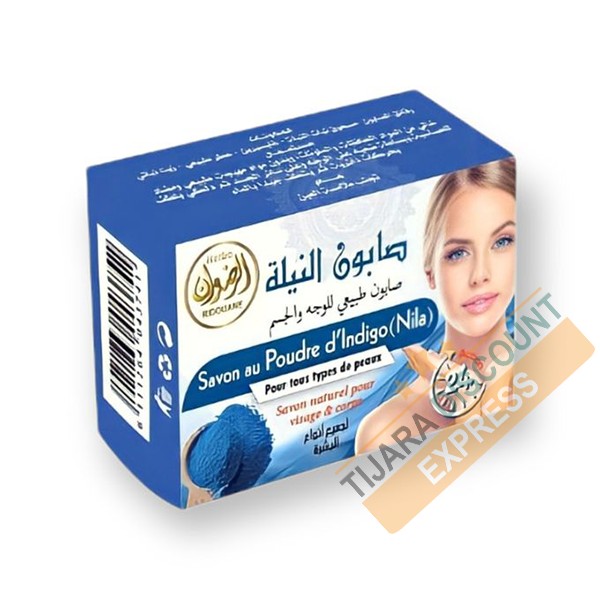 Savon Poudre Bleue DEROCHE Éclaircissant - 100% Naturel, Anti-tâches Et Hyperpigmentation