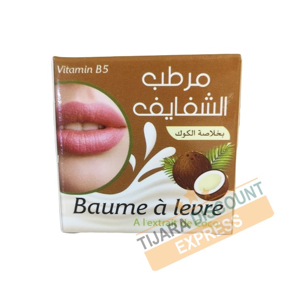 Lip balm with coconut extract
