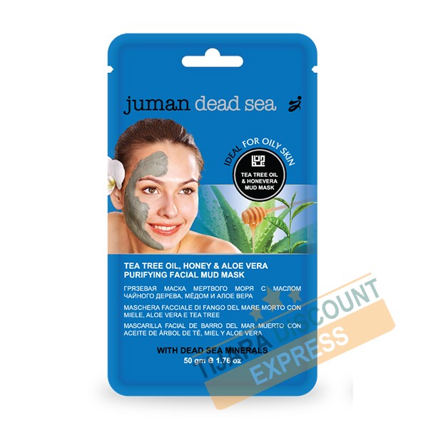 Purifing dead sea mud mask with aloe verra gel,honey and tea tree oil