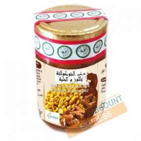 Fenugreek jam with almonds and chocolates