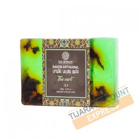 Handmade soap with argan and green tea