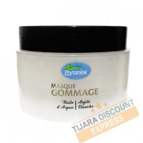 Exfoliating mask with argan oil and white clay (argan soap offered)