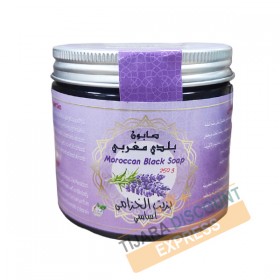 Moroccan black soap with lavender essential oil - Achifayne