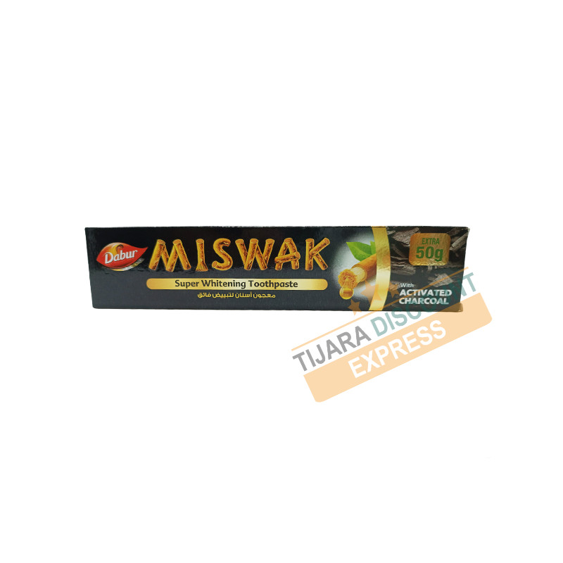 Dentifrice miswak au charbon actif (free 50g)