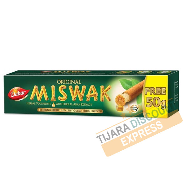 Dentifrice Au Miswak Et Clou De Girofle DABUR - 50g - Pour Dents Sensibles - Neuf