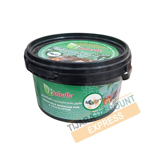 Pure Moroccan black soap with Eucalyptus