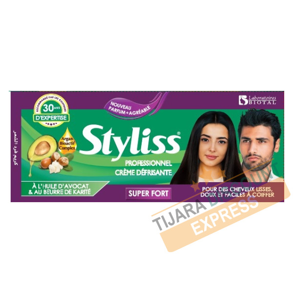 Hair straightening cream with avocado oil and shea butter - Styliss