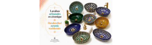 Handcrafted ceramic washbasins